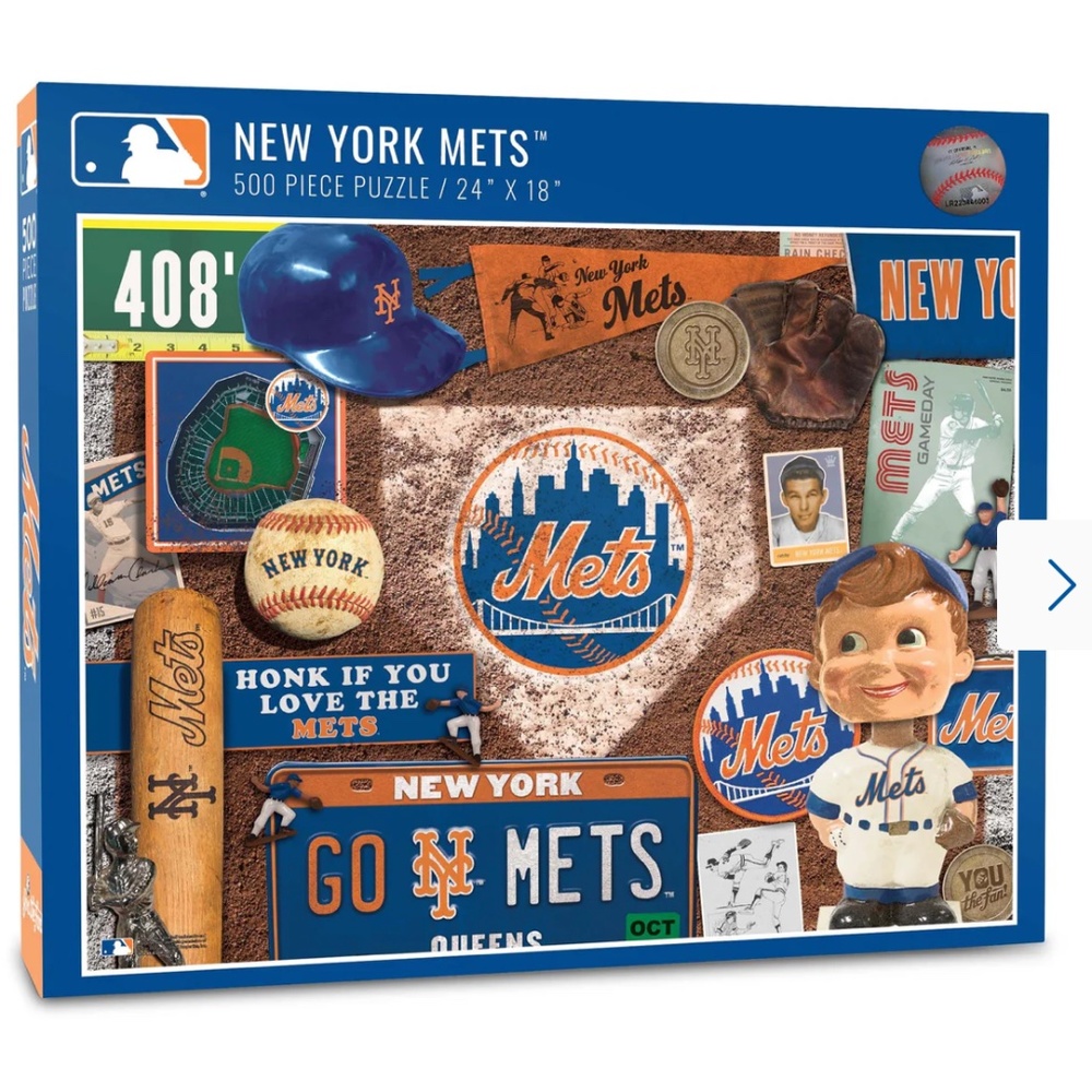 YouTheFan MLB New York Mets Retro Series Puzzle - 500 pc.